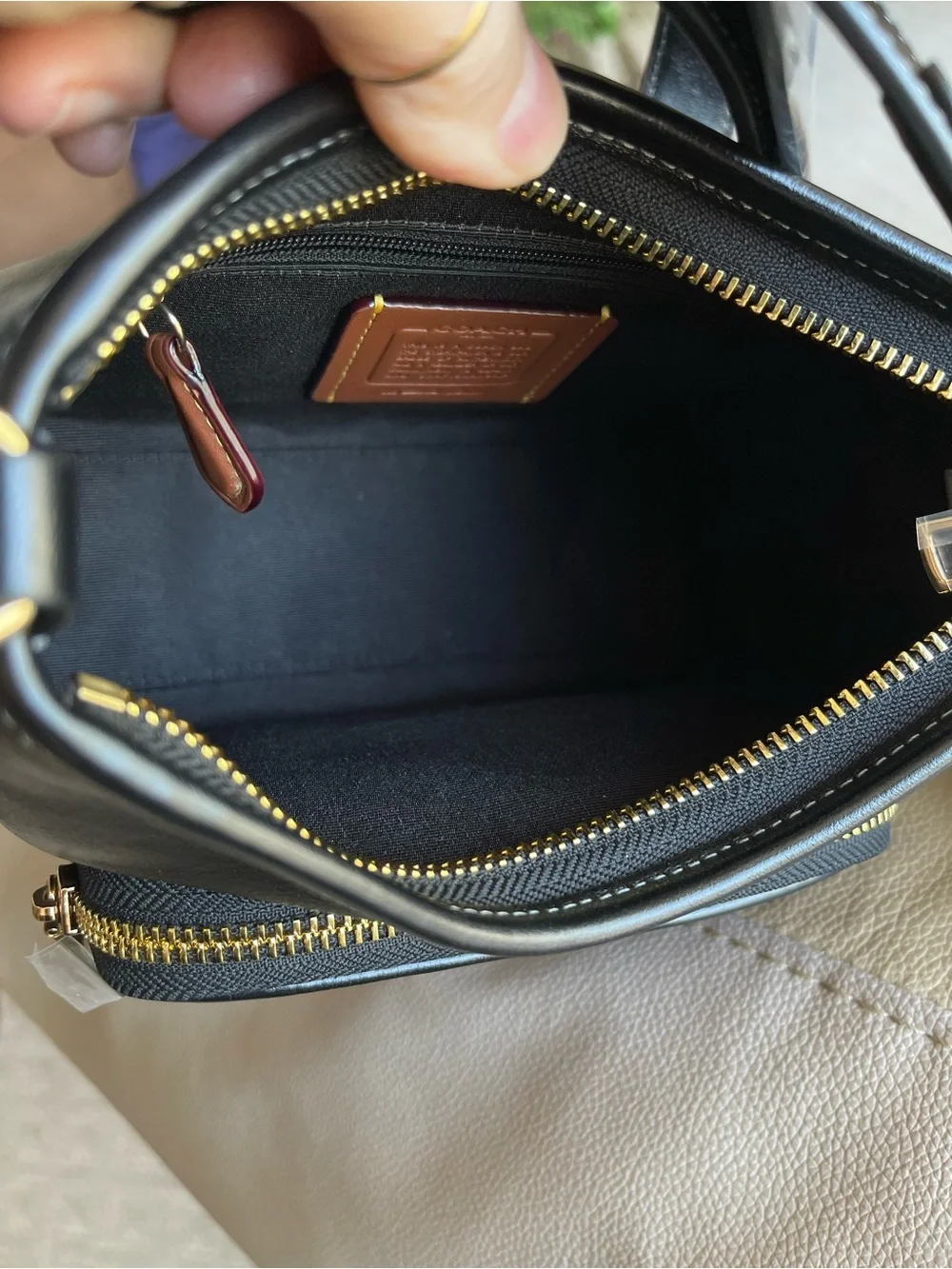 NWT Coach Laurel Shoulder Bag 22 with Pockets & Cherry Charm